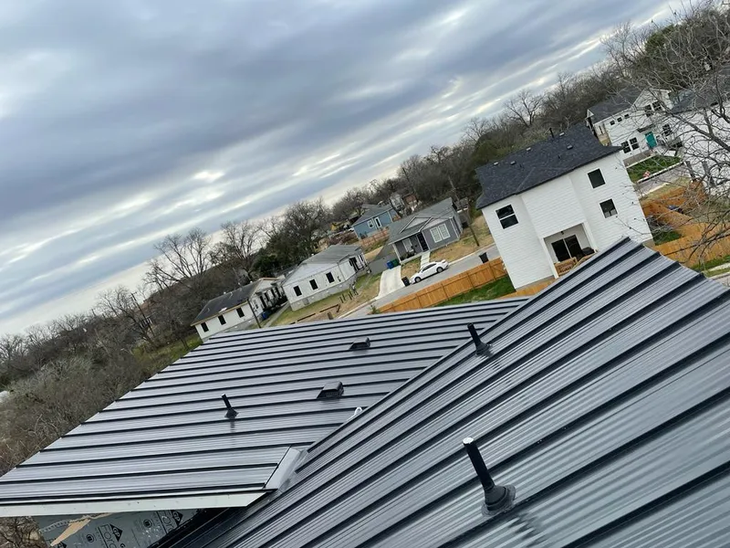 Standing seam metal roof panels with vents for Skylight Repair in Highland Springs